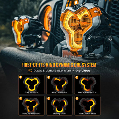 3" LED Work Light Pod for Truck (OffRoad, Spot Beam)