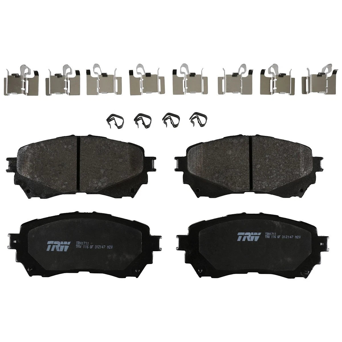 2X TRH1711 Brake Pad Set Front for Mazda (2014–2020)