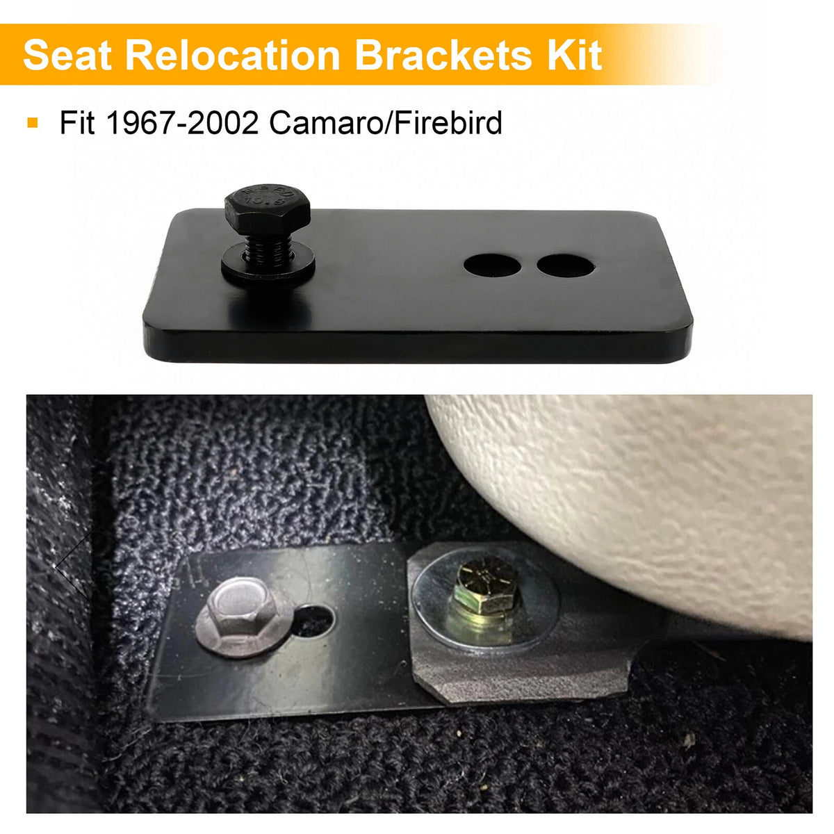 Seat Relocation Brackets Kit for Camaro/Firebird (1967–2002) 1.5-2" Extension