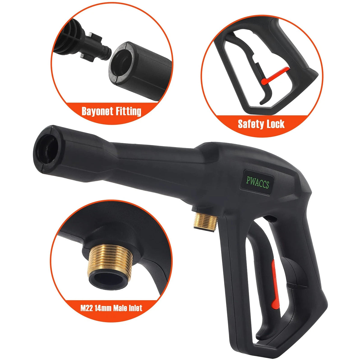 Pressure Washer Gun Replacement for PWACCS (16.93 inches)
