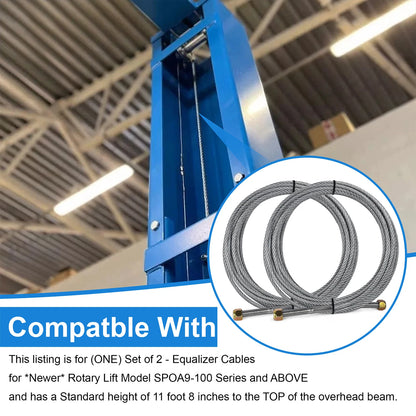 Equalizer Cables for Rotary Lift SPOA9-100, SPOA9-200 (BH-7500-41, N33)
