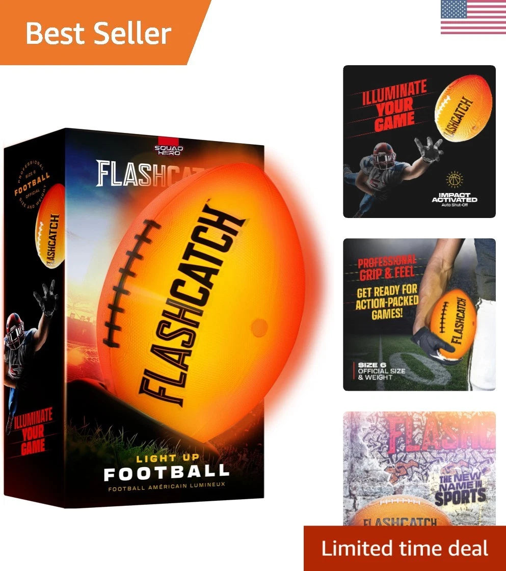 Vibrant LED Glow Football for Young Athletes