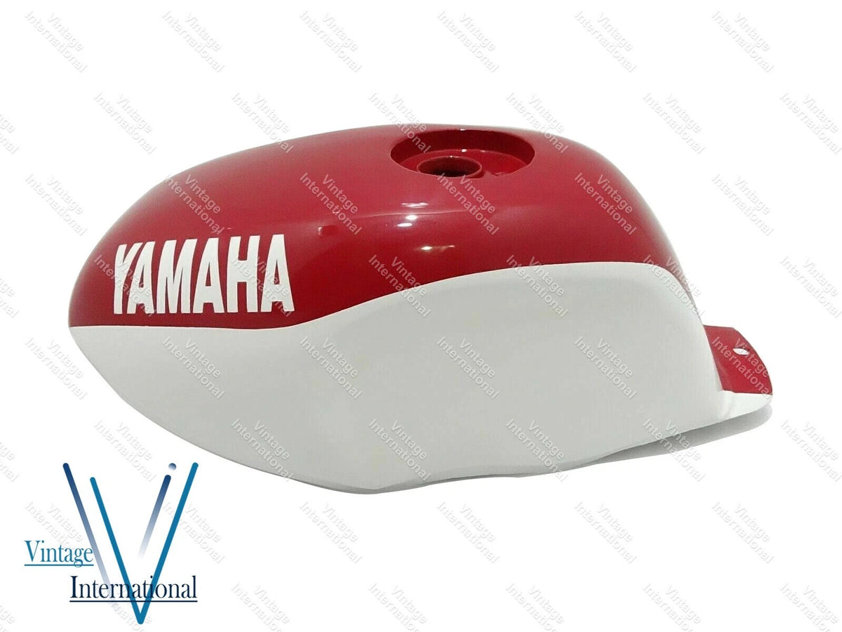 Fuel Tank + Cap for Yamaha YSR50 YSR80 (1989) - White & Red Painted