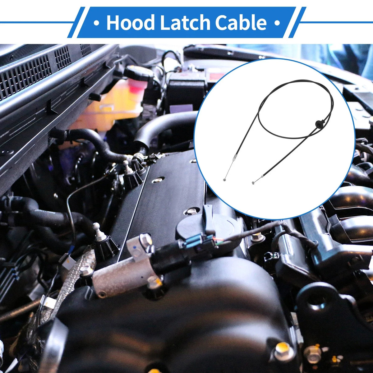 Hood Latch Release Cable for Pontiac Wave (2007–2008) No. 96649313