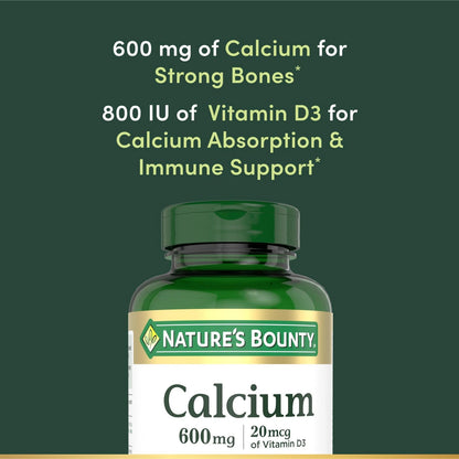 Calcium Carbonate & Vitamin D for Health Supplements (Pack of 250)