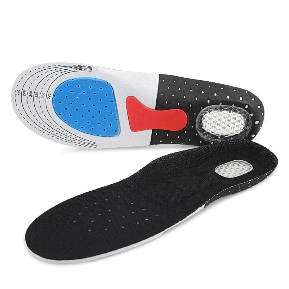 Cuttable Shock Absorbing Sports Shoe Insoles for Men Women