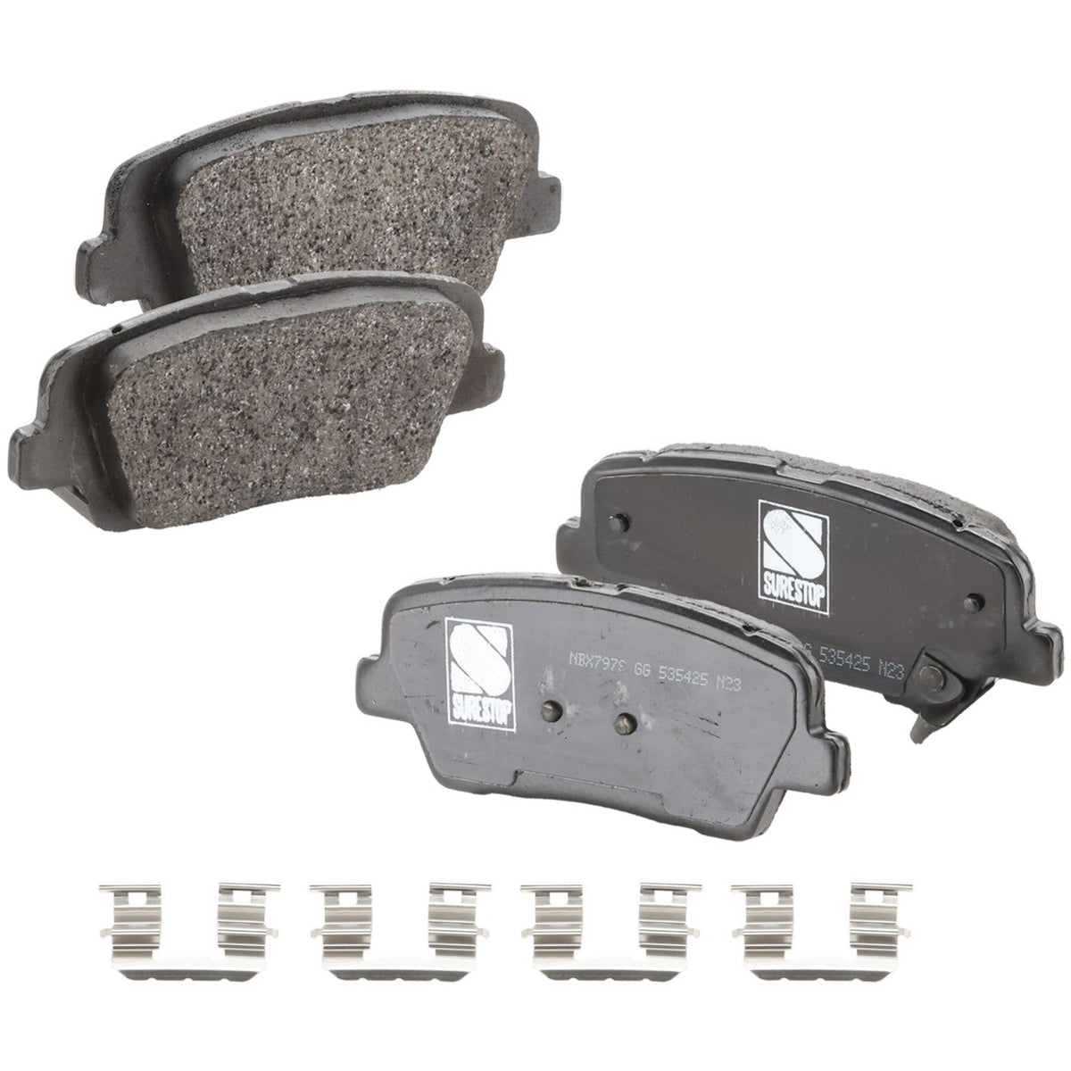 Set of 4 Rear Ceramic Brake Pads for Kia Sorento (2014–2020)