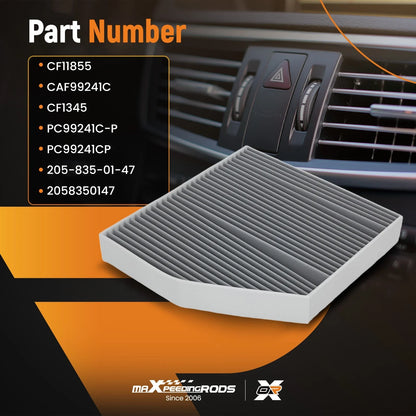 Cabin Air Filter for Mercedes-Benz C43 AMG E300 GLC300 (2016–2024) 2058350147