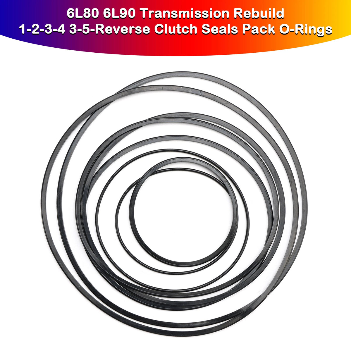 Clutch Seals Pack O-Rings for 6L80 6L90 Transmission (71002949, 45001C)