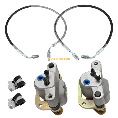 Front Brake Calipers & Lines for Polaris Trail Boss 250/350L Trail Blazer 250 (1990–2005)