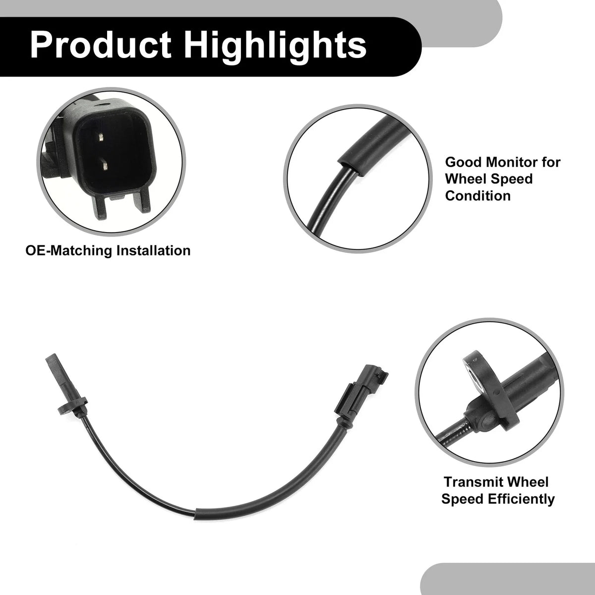 ABS Wheel Speed Sensor for Ford Transit Tourneo (2014–2023) No.BK21-2B372-AC