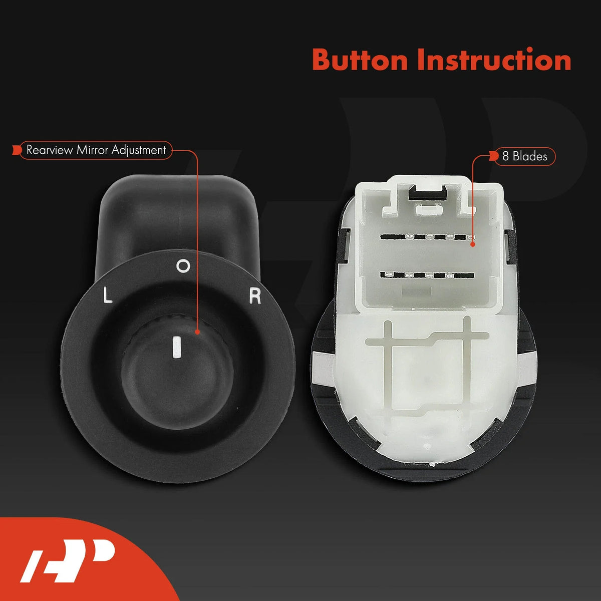 Power Mirror Switch for Dodge Challenger, Chrysler 300, Jeep Commander (2008–2019)