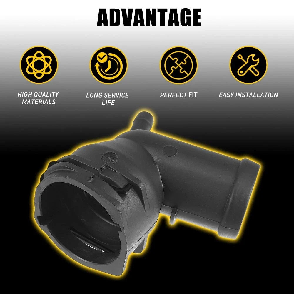 Upper Radiator Coolant Pipe Hose Connector for Volkswagen Beetle Jetta Passat CC