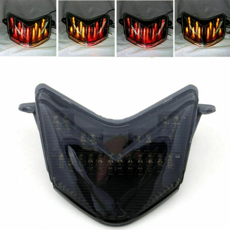 LED Tail Light with Integrated Turn Signal for Kawasaki Ninja ZX6R/ZX10R (TL-353-Smoke)