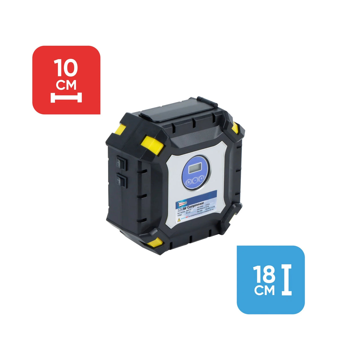 Air Compressor with Gauge for Car Bike Tyre Inflator 100PSI (SWAC19)