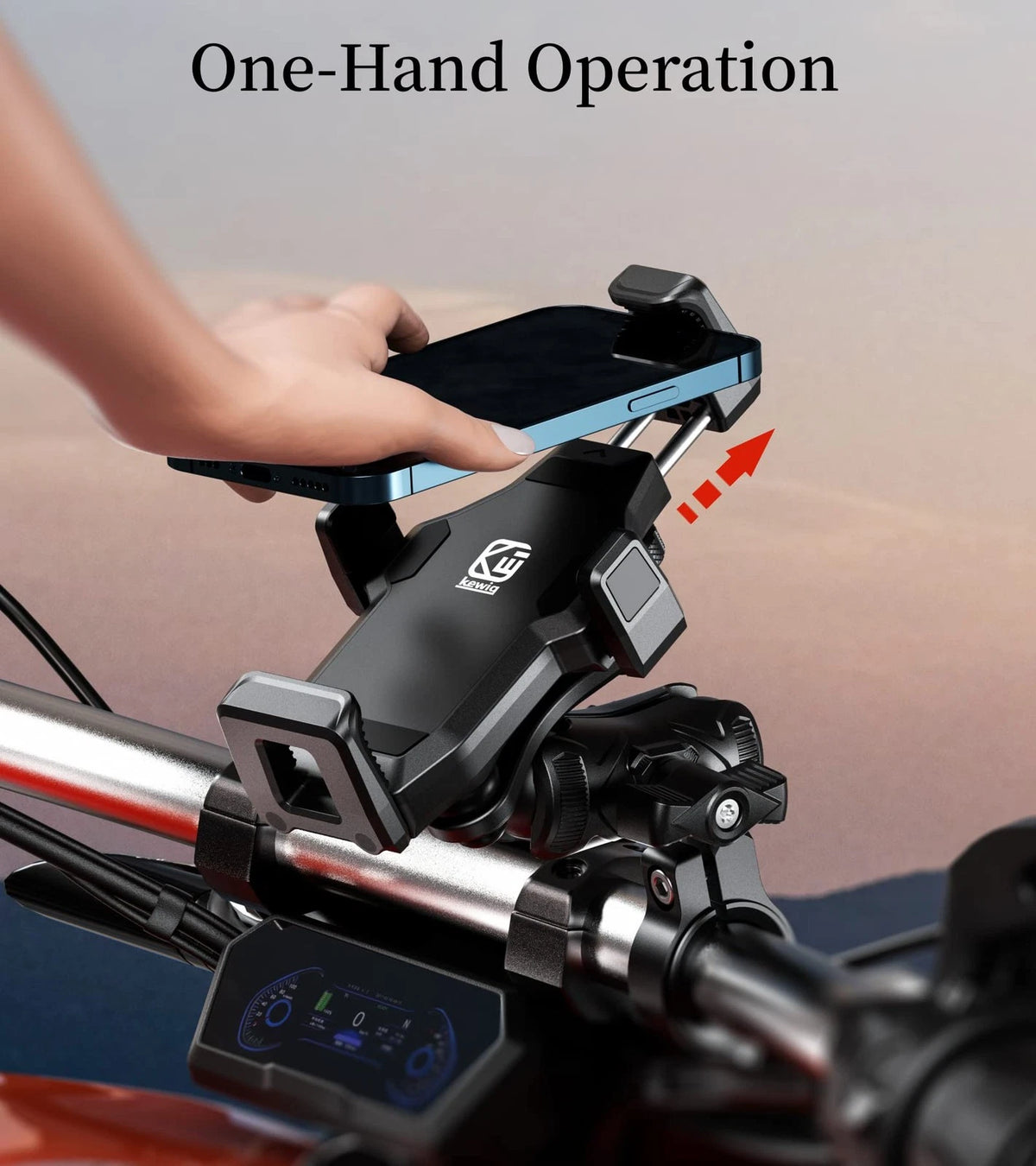 Motorcycle Phone Mount for 4.7-7.2" Phones (Vibration Fit)