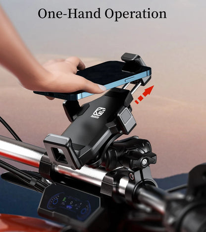 Motorcycle Phone Mount for 4.7-7.2" Phones (Vibration Fit)