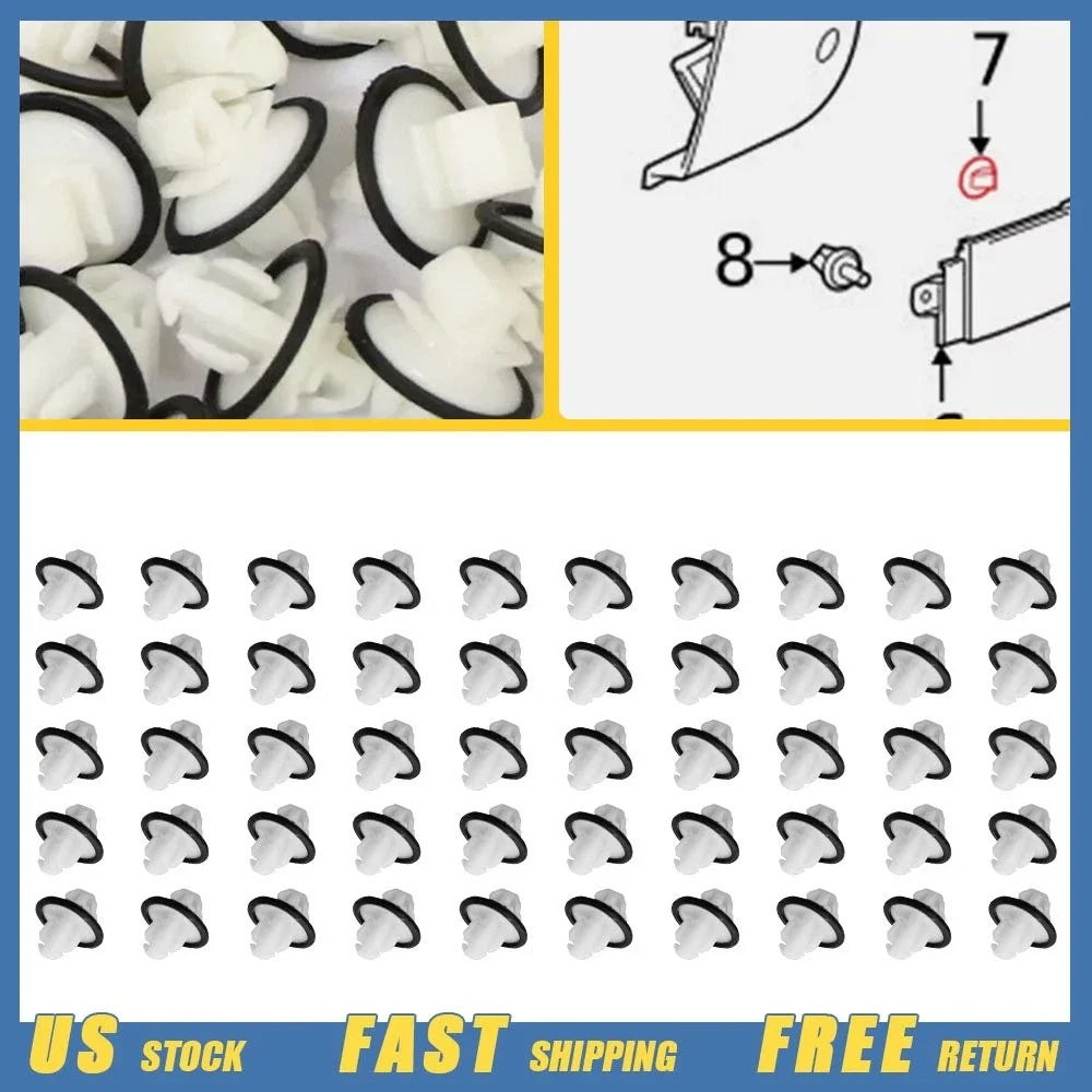 50x Center Molding Clip for Mercedes Benz Sprinter 1500 2500 3500 (2019–2022)