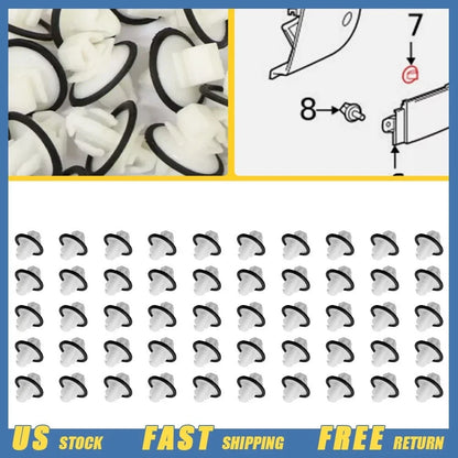 50x Center Molding Clip for Mercedes Benz Sprinter 1500 2500 3500 (2019–2022)