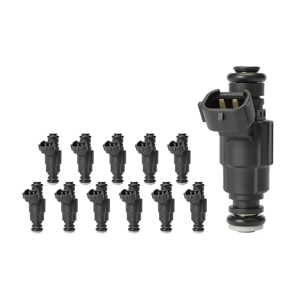 Set of 12 Fuel Injectors for Bentley Continental (2003–2011) 17988939, 0280156227, 07C906031B
