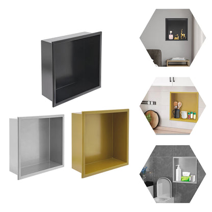 Stainless Steel Recessed Shower Niche for Bathroom Storage (Over Mount)