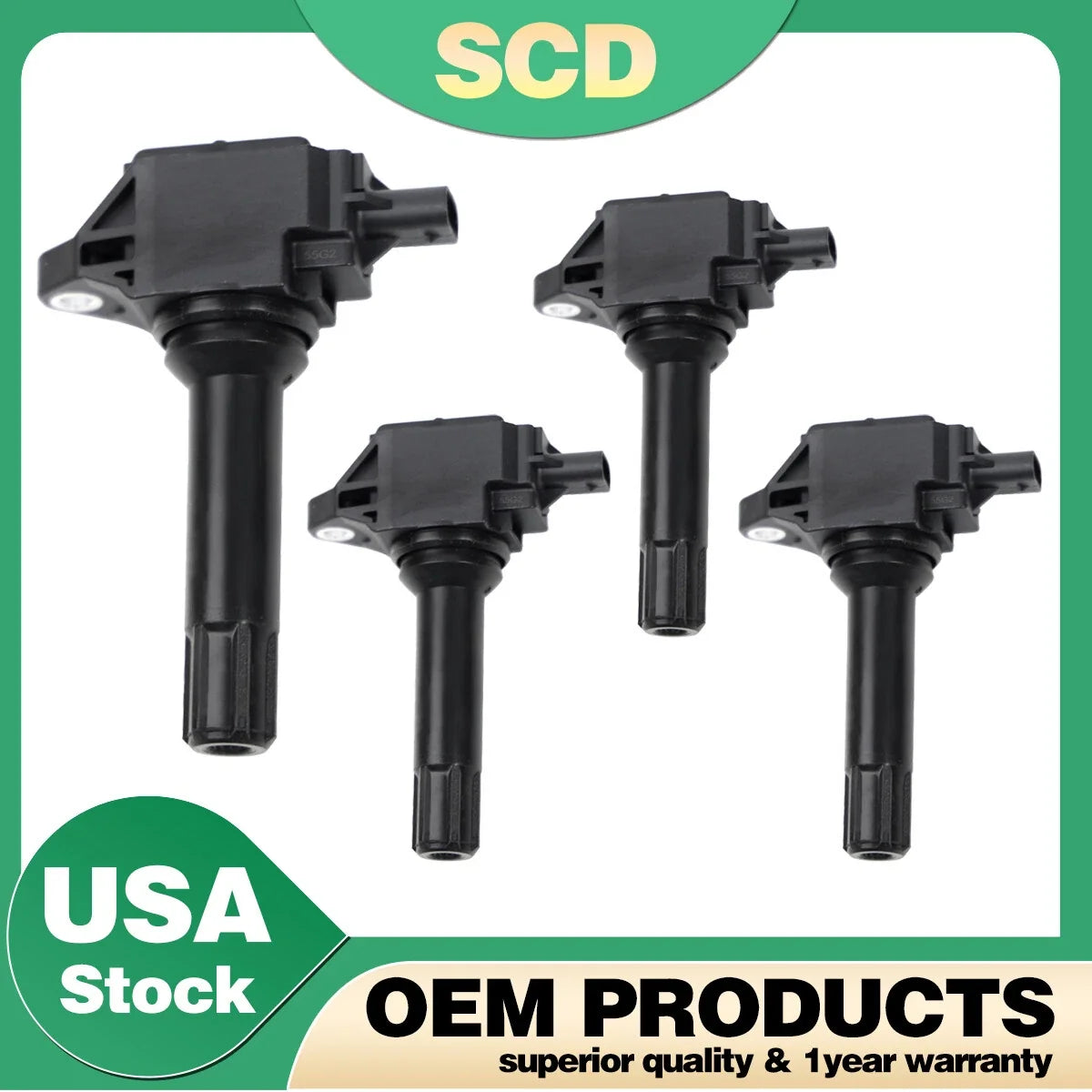 4X OEM Ignition Coils for Scion FR-S, Subaru BRZ, Forester, Legacy, Impreza (2013–2020)