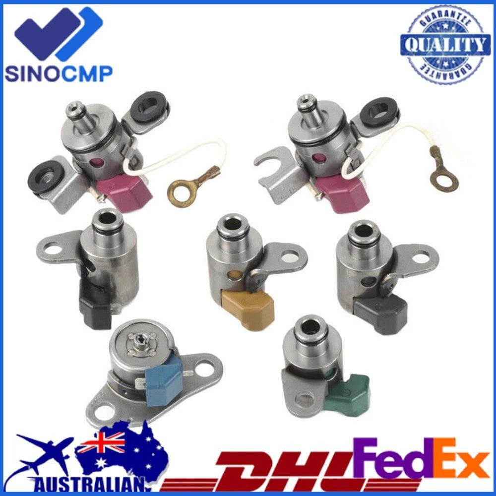 7PCS Auto Transmission Shift Solenoid Set for Subaru Forester (1998–2008) 31939-AA150, 31939-AA191, 31939-AA130
