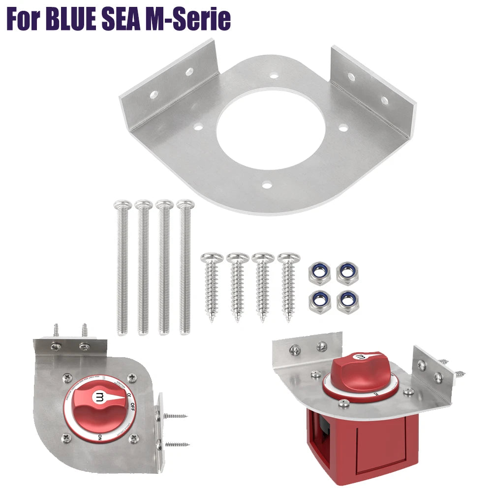 Battery Disconnect Switch Bracket for Blue Sea M-Series Bass Boat