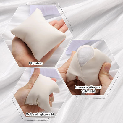Set of 6 Leather Watch Pillows for Jewelry Display - Pink
