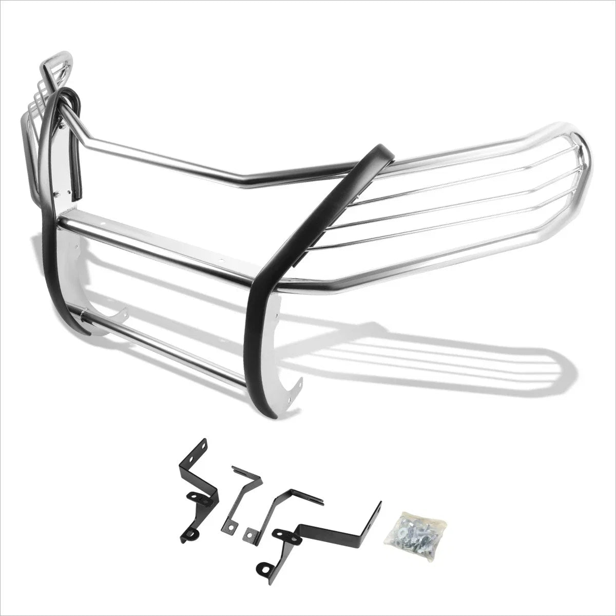 Stainless Steel Front Bumper Brush Grille Guard Chrome for RAV4 XA40 (2013–2017)