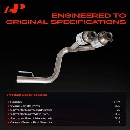 Front Catalytic Converter for Jeep Grand Cherokee WJ (2001–2004) 10164, 641177