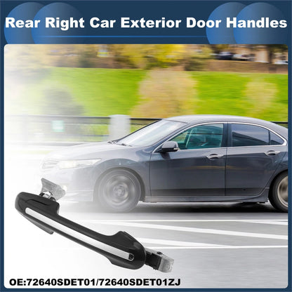 Rear Right Door Handle No. 72640SDET01 for Honda Accord  Silver Tone