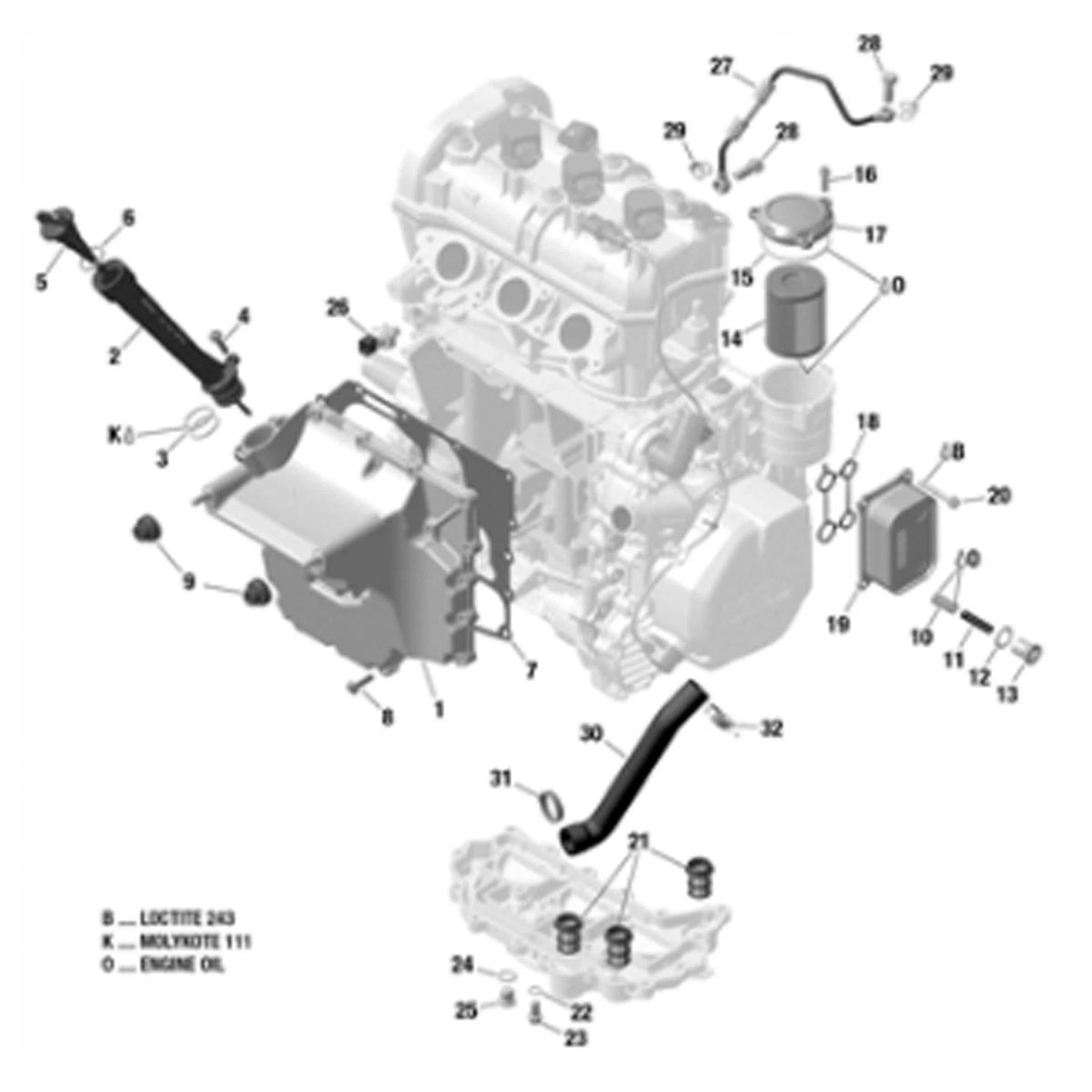 Sealing Ring for Formula III Grand Touring Renegade Skandic (420950141)