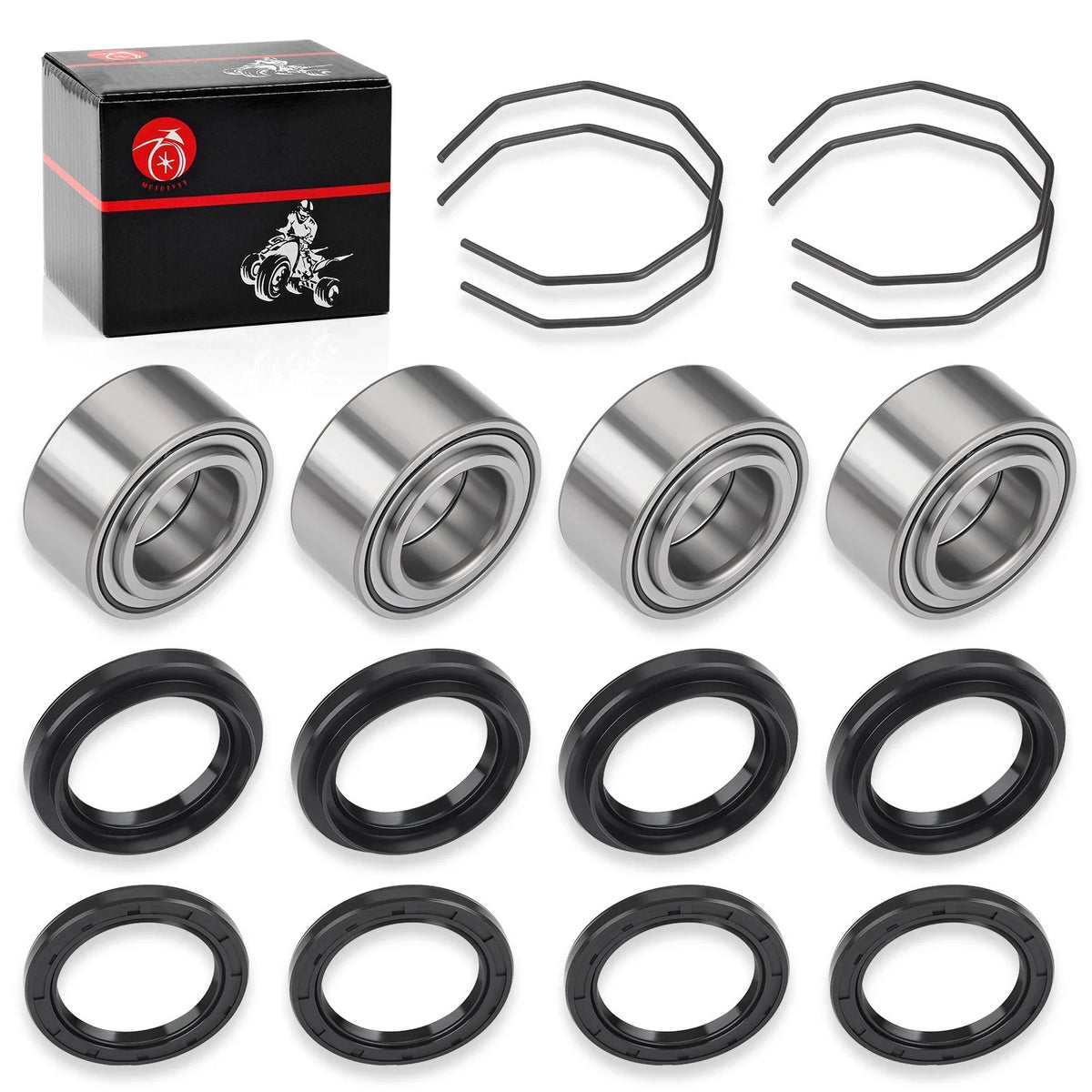 Wheel Bearings & Seals Kit for Arctic Cat 250 300 400 500 (1998–2004)