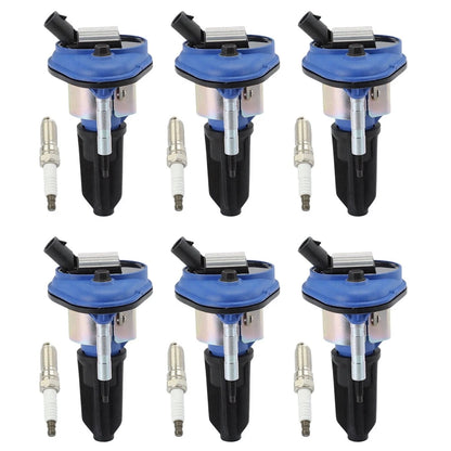 Ignition Coil and Spark Plug Kit for Chevy Olds Isuzu Ascender (2005–2008) - 18085071, UF303T, 12568062, 71760623, 8125690620