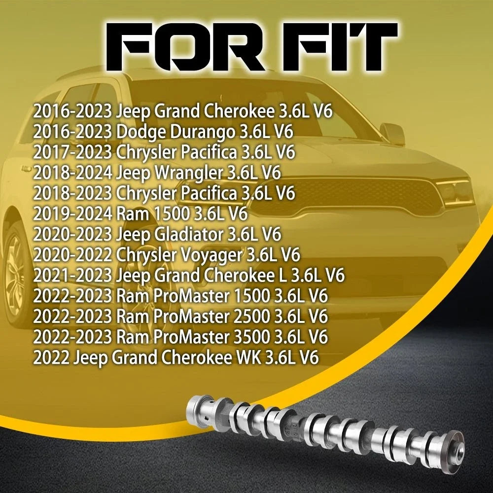 Set of 2 Intake & Exhaust Camshafts for Chrysler Dodge Jeep Ram 3.6L (2016–2024)
