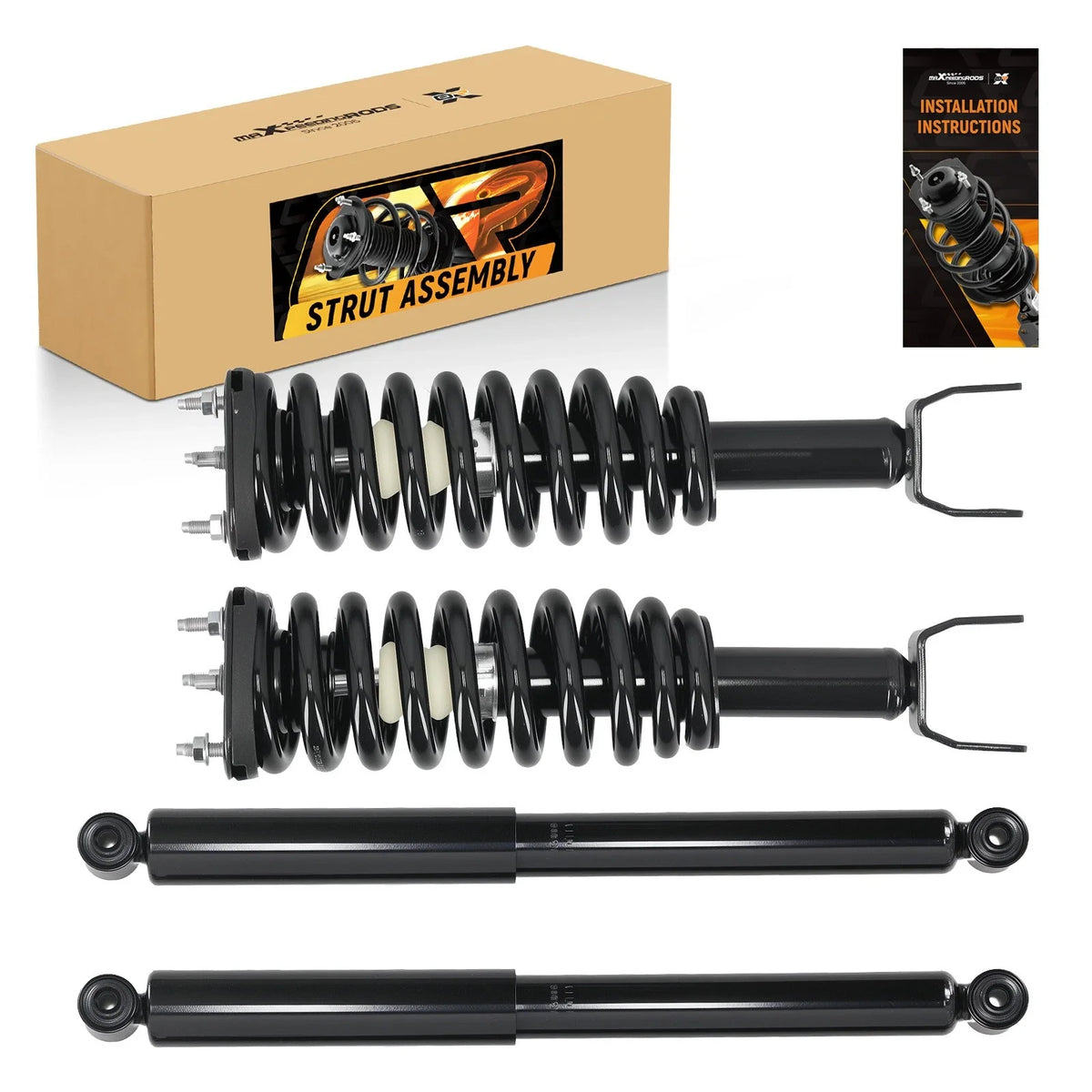 4X Complete Shocks Struts for Dodge Dakota (2005–2009) 4WD 3.7L 4.7L