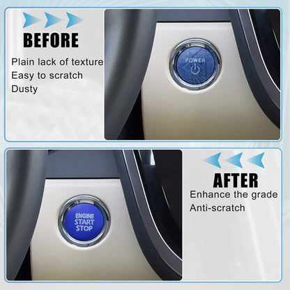 Auto Engine Start Stop Button Cover for Toyota Crown Royal GRS21 (2012–2018) Blue 767153060984