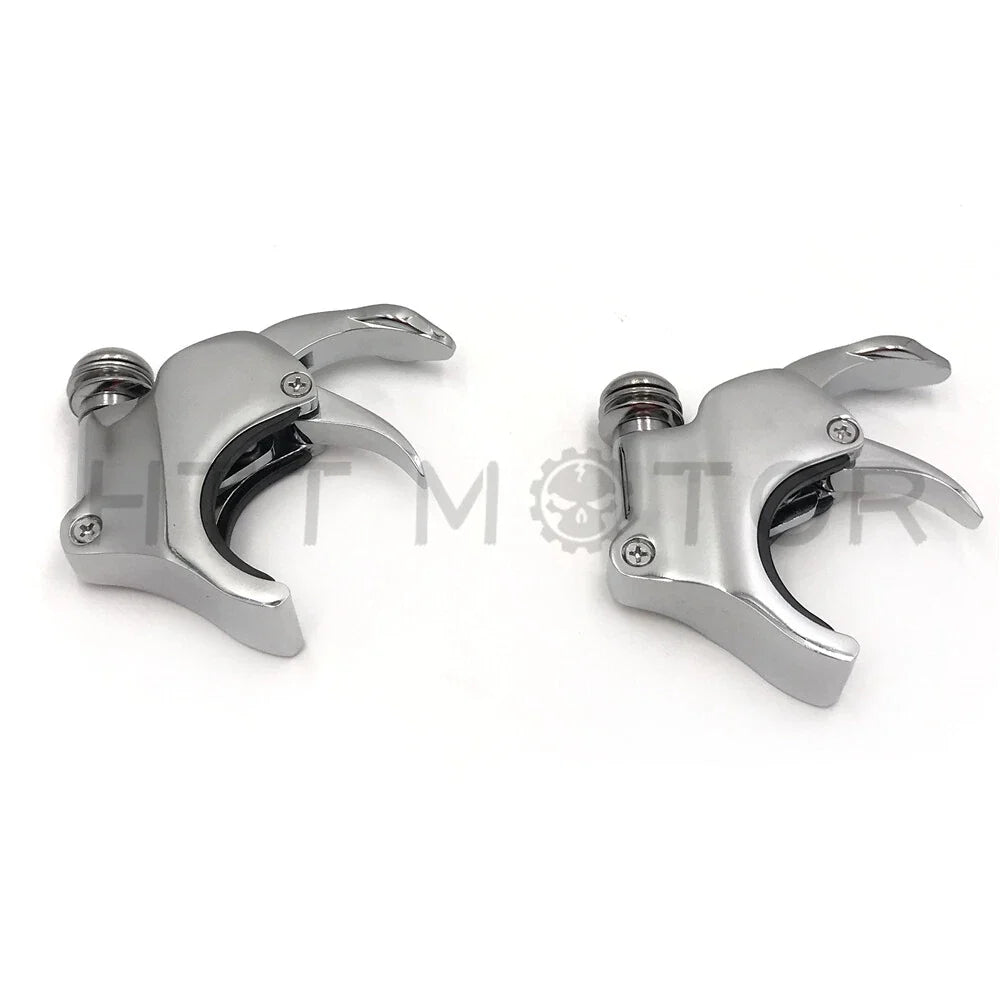 2X Windshield Clamps for Harley Dyna Street Bob XL1200X (2011–2023) Chrome