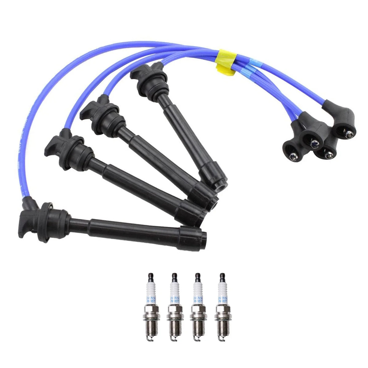 NGK Wire Set & Denso 4 Platinum TT Spark Plugs for Soul Tucson (2010–2019)