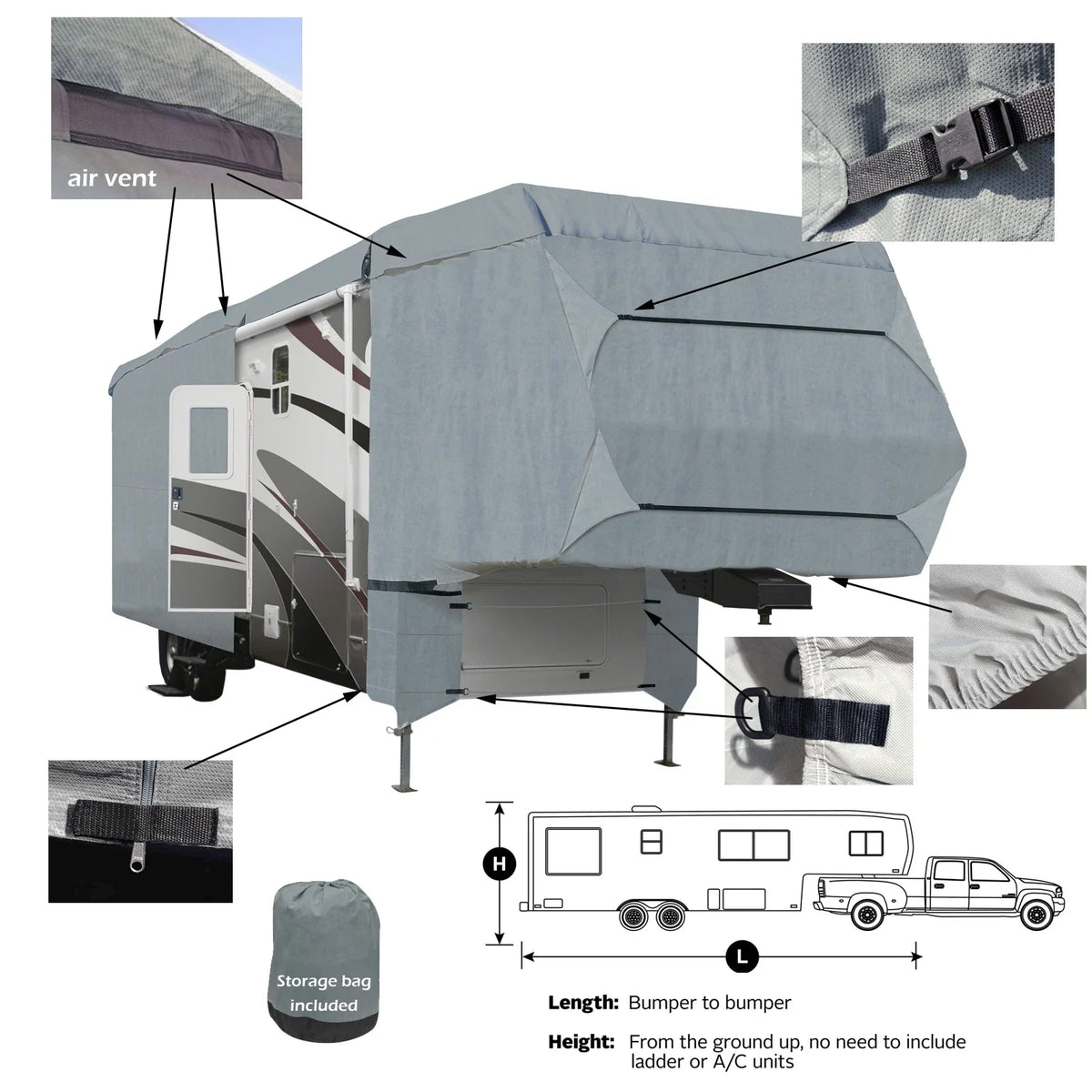 4-Layer RV Cover for Forest River Columbus 384RK