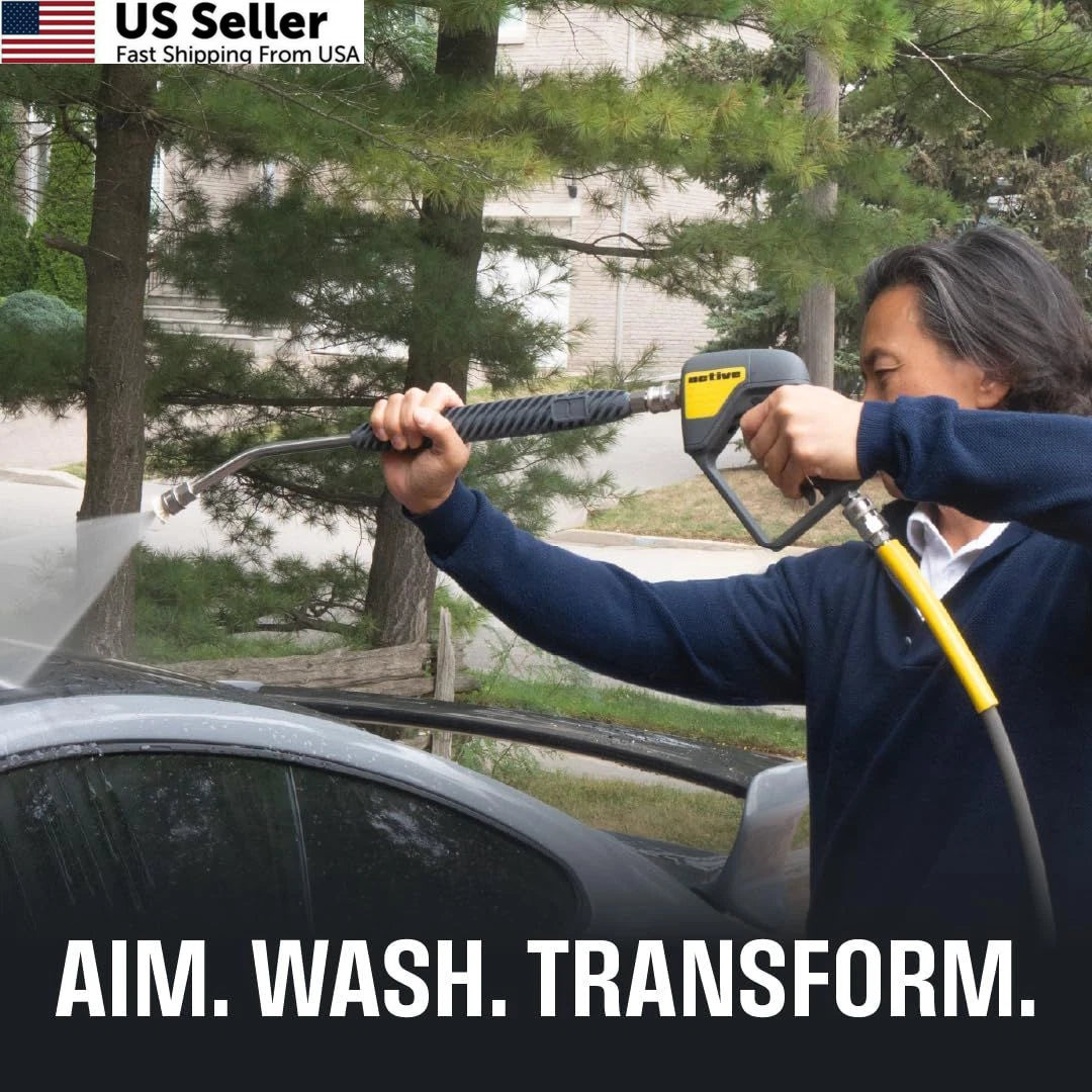 Active Washer Extension Wand for Hard to Reach Areas During Car Wash