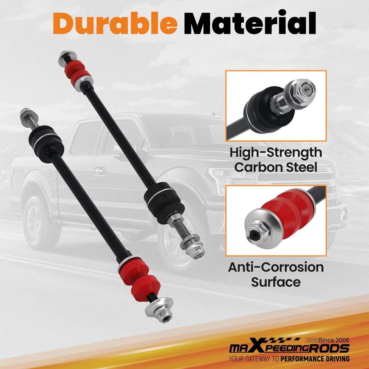 6" Lift Sway Bar Link for Silverado 1500 2500HD F-150 Ram 1500 (2006–2018)
