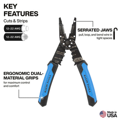 Long Nose Multi-Purpose Wire Grips for Klein Tools