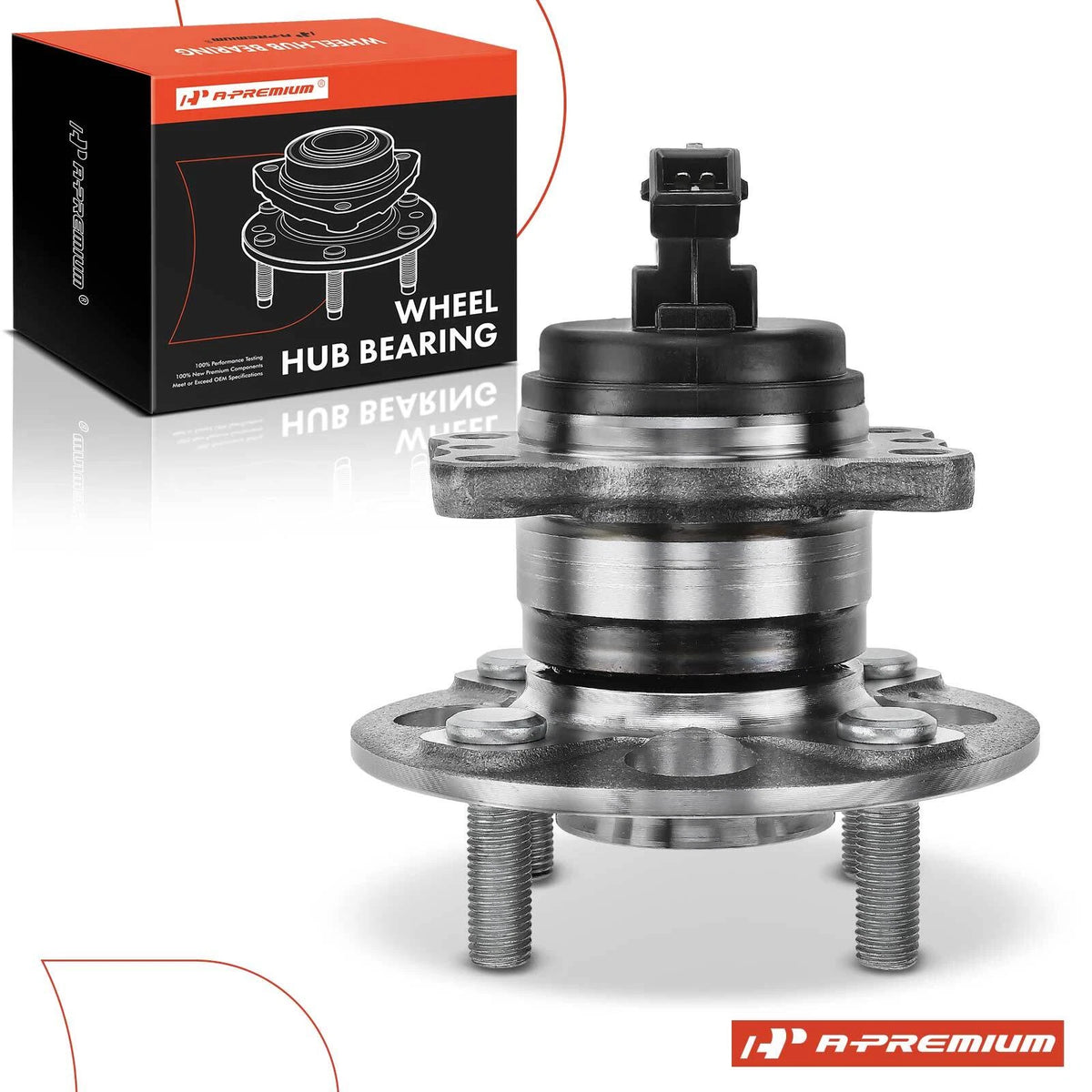 Rear Wheel Hub & Bearing Assembly with ABS Sensor for Hyundai Accent (2011–2017) 52750F9100, 512655