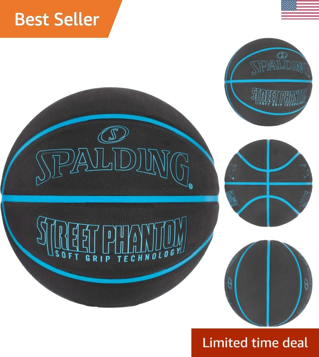 29.5" Size 7 Outdoor Basketball - Game Ready Rubber Design