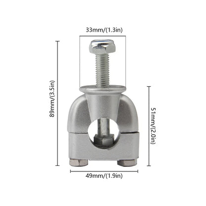 Handlebar Fat Bar Risers Mount Clamp Adapter for Universal 7/8" Dirt Bike