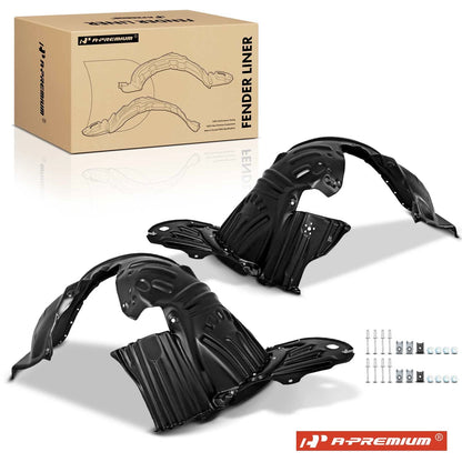2X Front HDPE Inner Fender Liners for Honda Odyssey (74151TK8A00, 74101TK8A00)