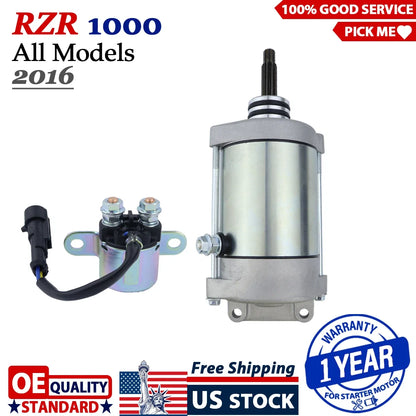 Starter Motor for Polaris RZR 1000 (2016) with Relay