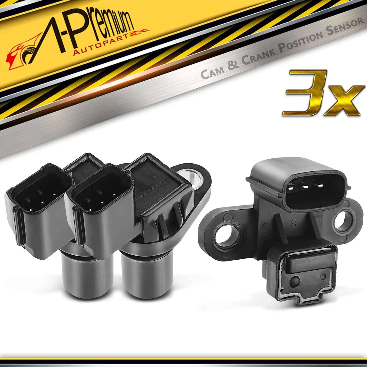 2X Camshaft & Crankshaft Position Sensor for Mitsubishi Lancer (2003–2006) MD327107, MR560132, 235131, 5S1854, PC171, PC527